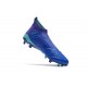 Nouveau Chaussures de Foot Adidas Predator 18+ FG Bleu Blanc