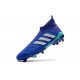 Nouveau Chaussures de Foot Adidas Predator 18+ FG Bleu Blanc