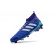 Crampons Foot 2018 - adidas Predator 18.1 FG Bleu Blanc
