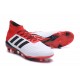 Crampons Foot 2018 - adidas Predator 18.1 FG Blanc Noir Rouge