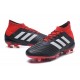 Crampons Foot 2018 - adidas Predator 18.1 FG Noir Rouge Blanc