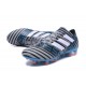 Nouveau Chaussures Football Adidas Nemeziz Messi 17.1 FG Gris Noir Bleu