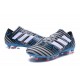 Nouveau Chaussures Football Adidas Nemeziz Messi 17.1 FG Gris Noir Bleu