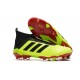 Nouveau Chaussures de Foot Adidas Predator 18+ FG Volt Noir Rouge