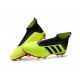 Nouveau Chaussures de Foot Adidas Predator 18+ FG Volt Noir Rouge
