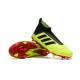 Nouveau Chaussures de Foot Adidas Predator 18+ FG Volt Noir Rouge
