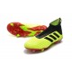 Nouveau Chaussures de Foot Adidas Predator 18+ FG Volt Noir Rouge