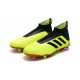 Nouveau Chaussures de Foot Adidas Predator 18+ FG Volt Noir Rouge