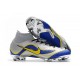 Crampons de football Nike Mercurial Superfly VI 360 Elite FG Argent Bleu Jaune