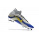 Crampons de football Nike Mercurial Superfly VI 360 Elite FG Argent Bleu Jaune