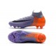 Crampons de football Nike Mercurial Superfly VI 360 Elite FG Violet Orange Noir