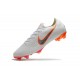 Nike Mercurial Vapor XII Elite FG - Chaussures de Football Hommes Blanc Gris Métallique Orange Total