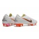Nike Mercurial Vapor XII Elite FG - Chaussures de Football Hommes Blanc Gris Métallique Orange Total
