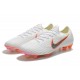 Nike Mercurial Vapor XII Elite FG - Chaussures de Football Hommes Blanc Gris Métallique Orange Total