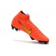 Crampons de football Nike Mercurial Superfly VI 360 Elite FG Orange Jaune