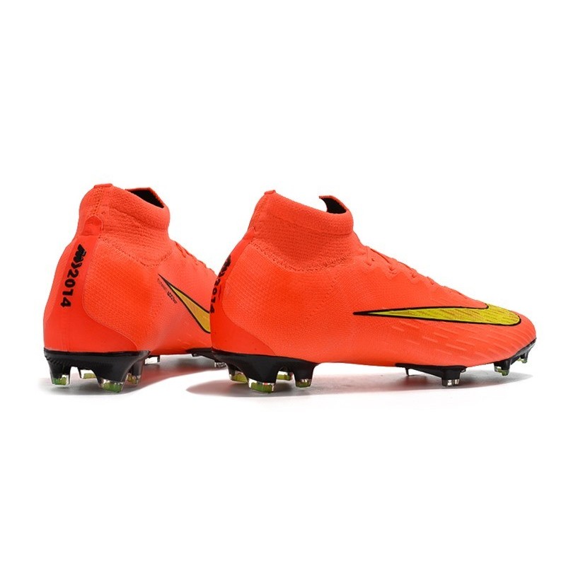 crampon nike orange et jaune