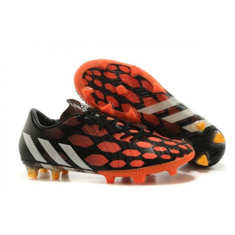 Nouveau Adidas Battle Pack Chaussures Predator Instinct FG Noir Blanc Infrarouge