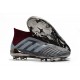 Nouveau Chaussures de Foot Adidas PP Predator 18+ FG Iron Metallic