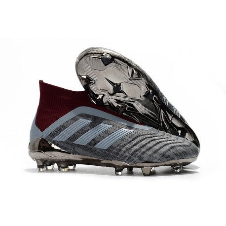 Nouveau Chaussures de Foot Adidas PP Predator 18+ FG Iron Metallic