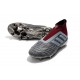 Nouveau Chaussures de Foot Adidas PP Predator 18+ FG Iron Metallic