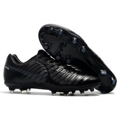 Hommes 2016 Nike Tiempo Legend VI FG Crampons Nike tout Noir