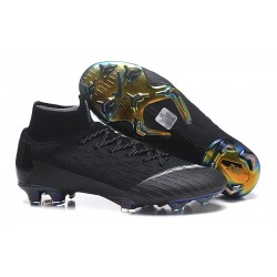 Crampons de football Nike Mercurial Superfly VI 360 Elite FG Or Noir