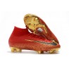 Chaussure de Cristiano Ronaldo CR7 Nike Mercurial Superfly VI 360 Elite FG Jade clair métallisé or vif blanc