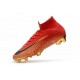 Chaussure de Cristiano Ronaldo CR7 Nike Mercurial Superfly VI 360 Elite FG Jade clair métallisé or vif blanc