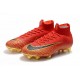 Chaussure de Cristiano Ronaldo CR7 Nike Mercurial Superfly VI 360 Elite FG Jade clair métallisé or vif blanc