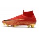 Chaussure de Cristiano Ronaldo CR7 Nike Mercurial Superfly VI 360 Elite FG Jade clair métallisé or vif blanc