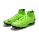 Chaussure de Cristiano Ronaldo CR7 Nike Mercurial Superfly VI 360 Elite FG Jade clair métallisé or vif blanc