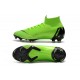 Chaussure de Cristiano Ronaldo CR7 Nike Mercurial Superfly VI 360 Elite FG Jade clair métallisé or vif blanc