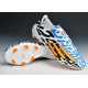 2014/2015 Adidas Chaussures de foot adizero F50 TRX FG Noir Blanc Orange Bleu